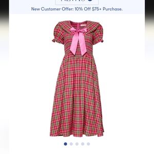 Ivy City Alice Dress In Rosewood Tartan